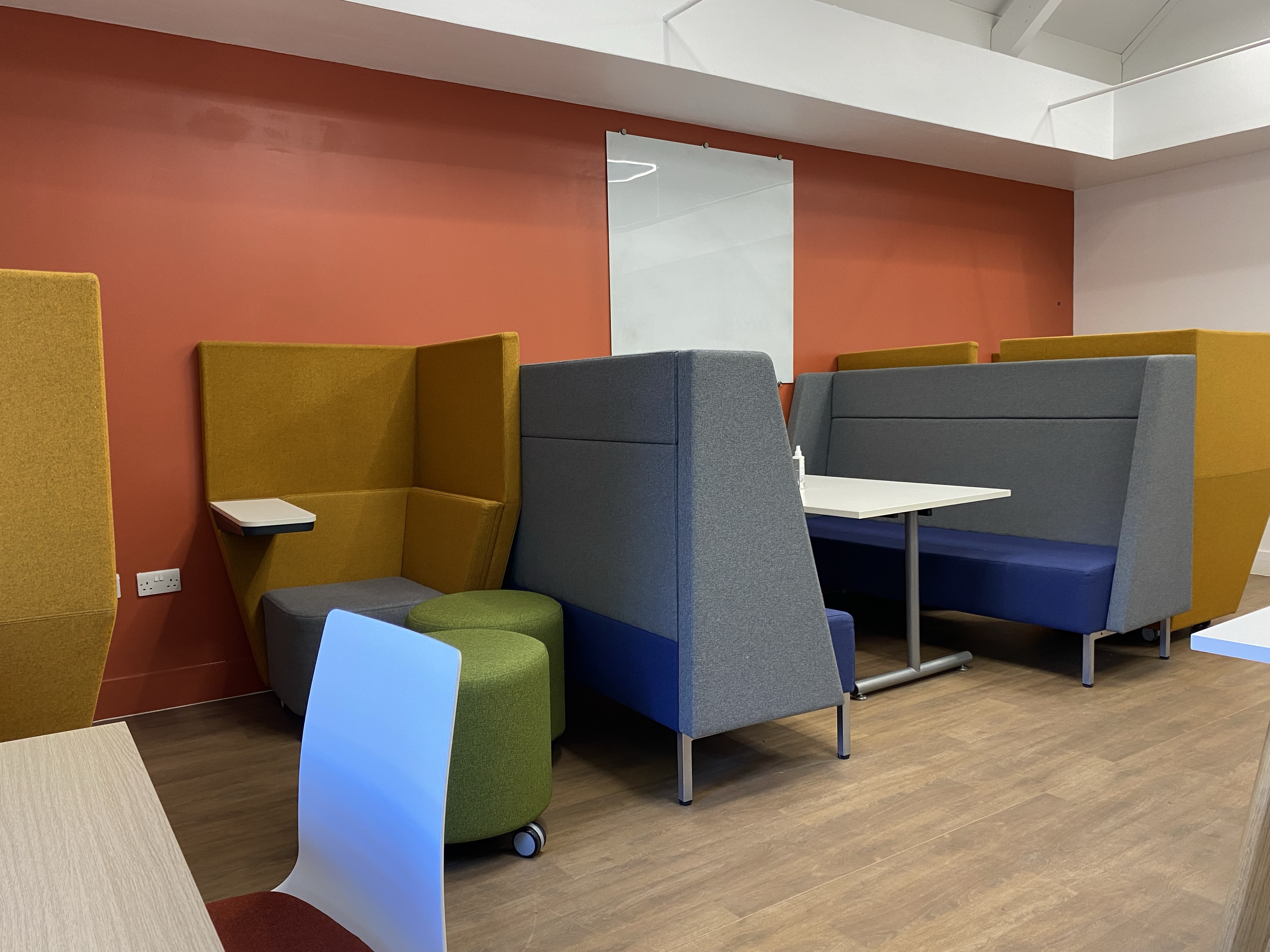 Seating area in the student Lounge in Butts Wynd.